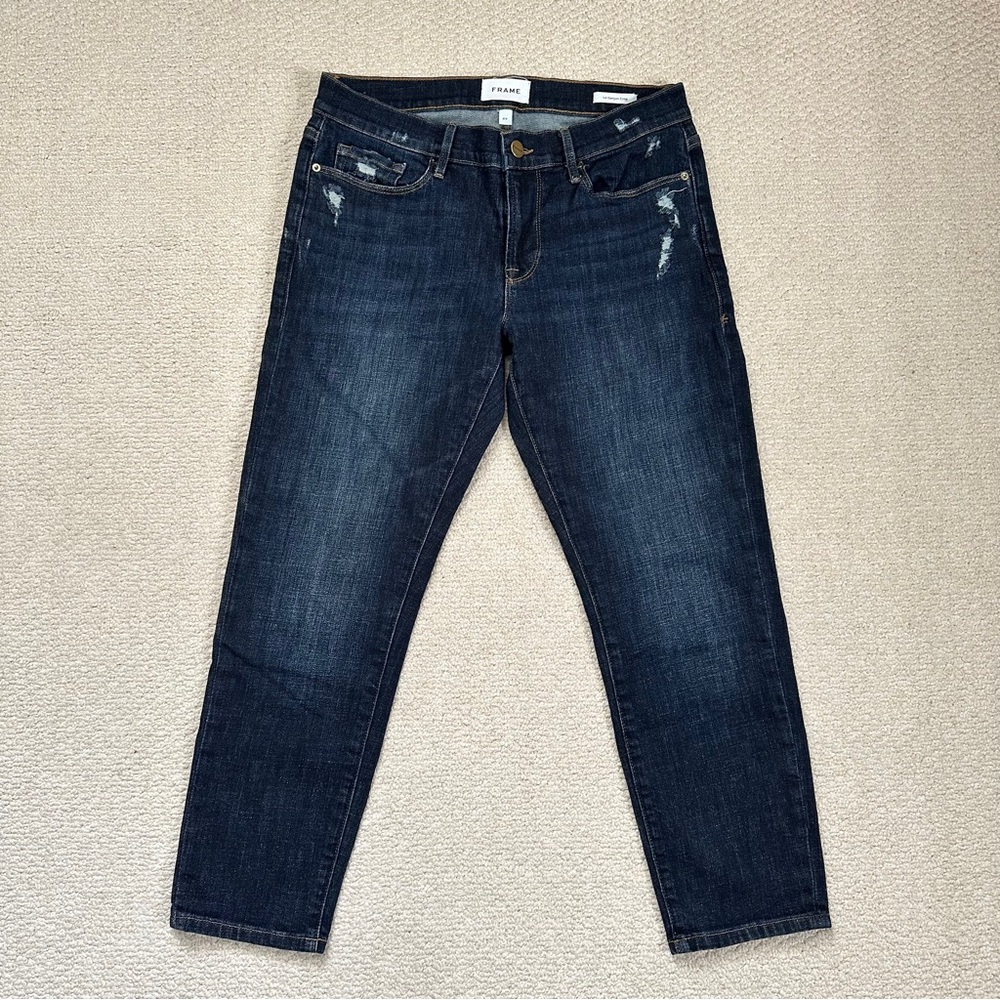 Frame Le Garçon Crop Jeans Covant Size 27 - Picture 3 of 10